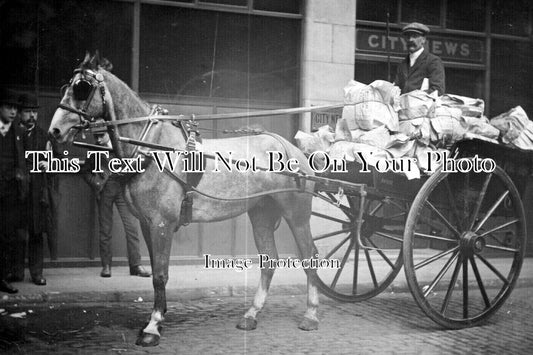 LA 7444 - Manchester City Newspaper Delivery Cart, Lancashire