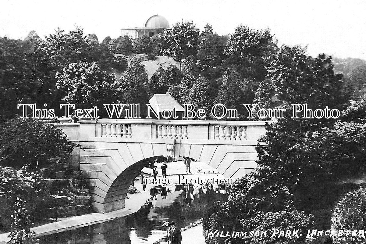 LA 7453 - Williamson Park Bridge, Lancaster, Lancashire c1909