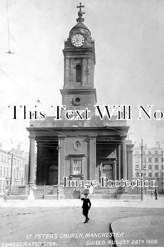 LA 7485 - St Peters Church, Manchester, Lancashire c1906