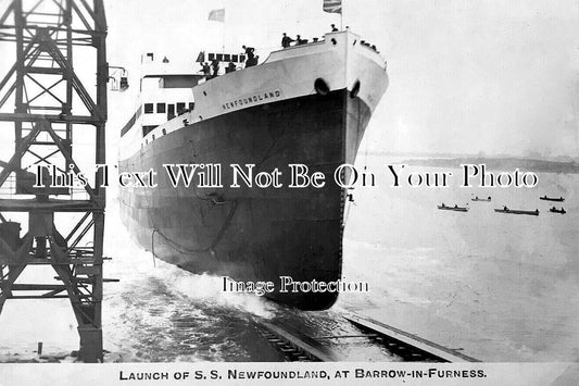 LA 7684 - Launch Of SS Newfoundland, Barrow In Furness, Lancashire