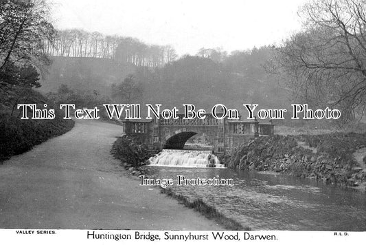 LA 7689 - Huntington Bridge, Sunnyhurst Wood, Darwen, Lancashire c1921