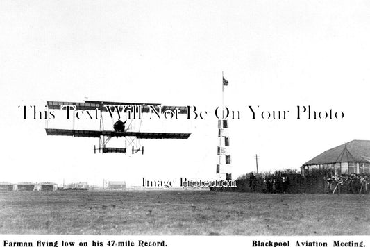 LA 7701 - Aviator Farman, Blackpool Aviation Meeting, Lancashire c1910