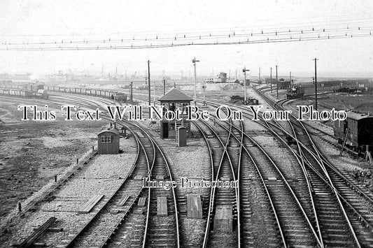 LA 7711 - Heysham Docks Railway Yards, Lancashire c1905