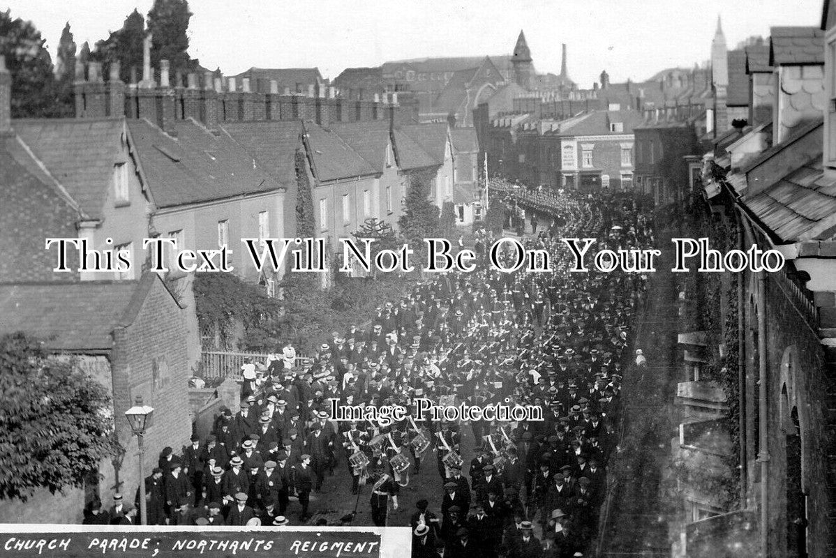 NH 2133 - Church Parade, Northamptonshire Regiment, Northampton