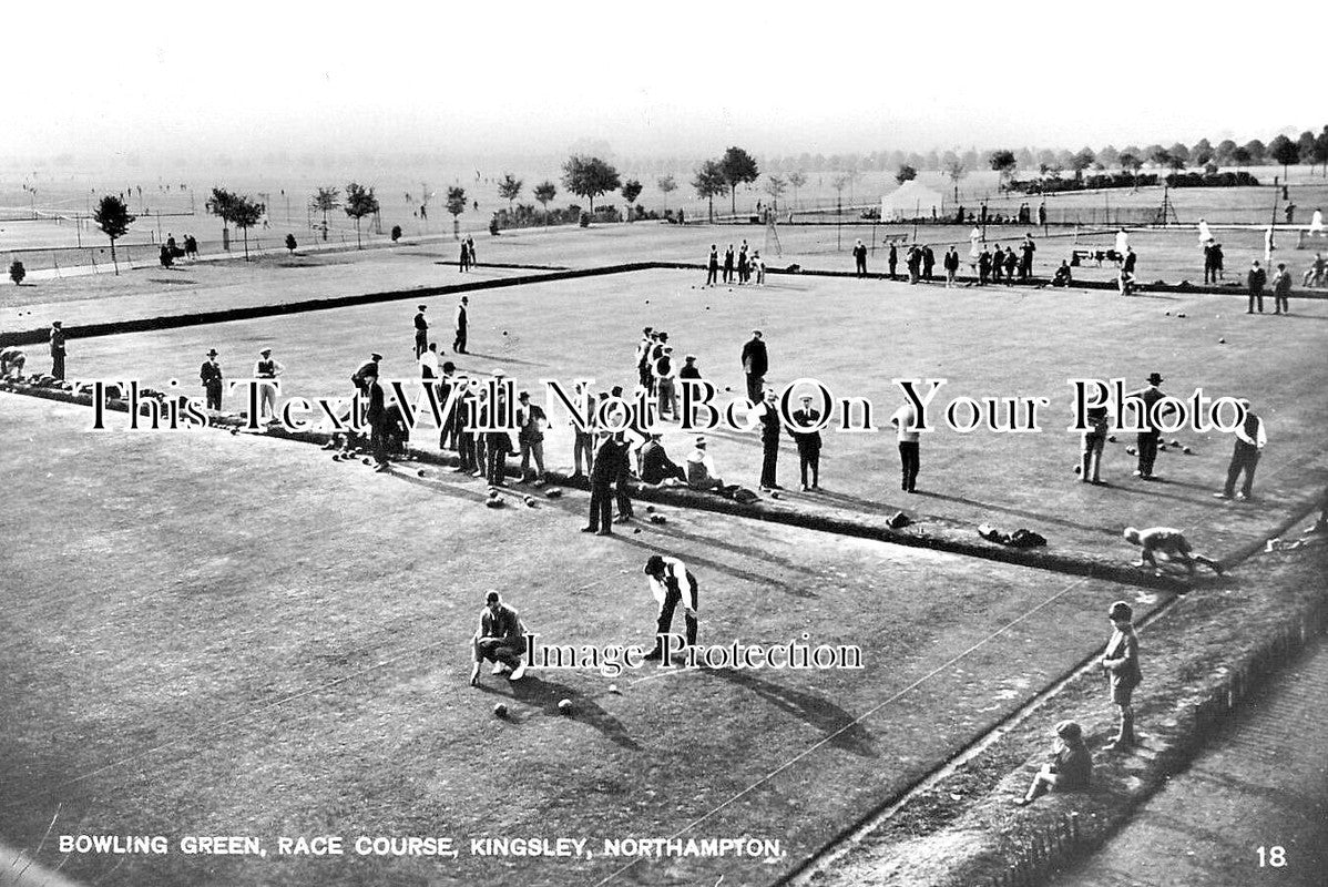 NH 2134 - Bowling Green, Race Course, Kingsley, Northampton c1925