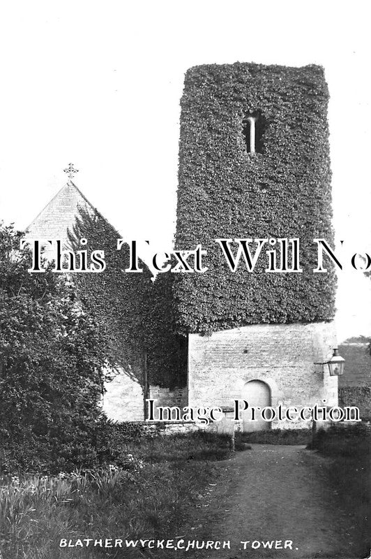 NH 2136 - Blatherwycke Church Tower, Northamptonshire c1912