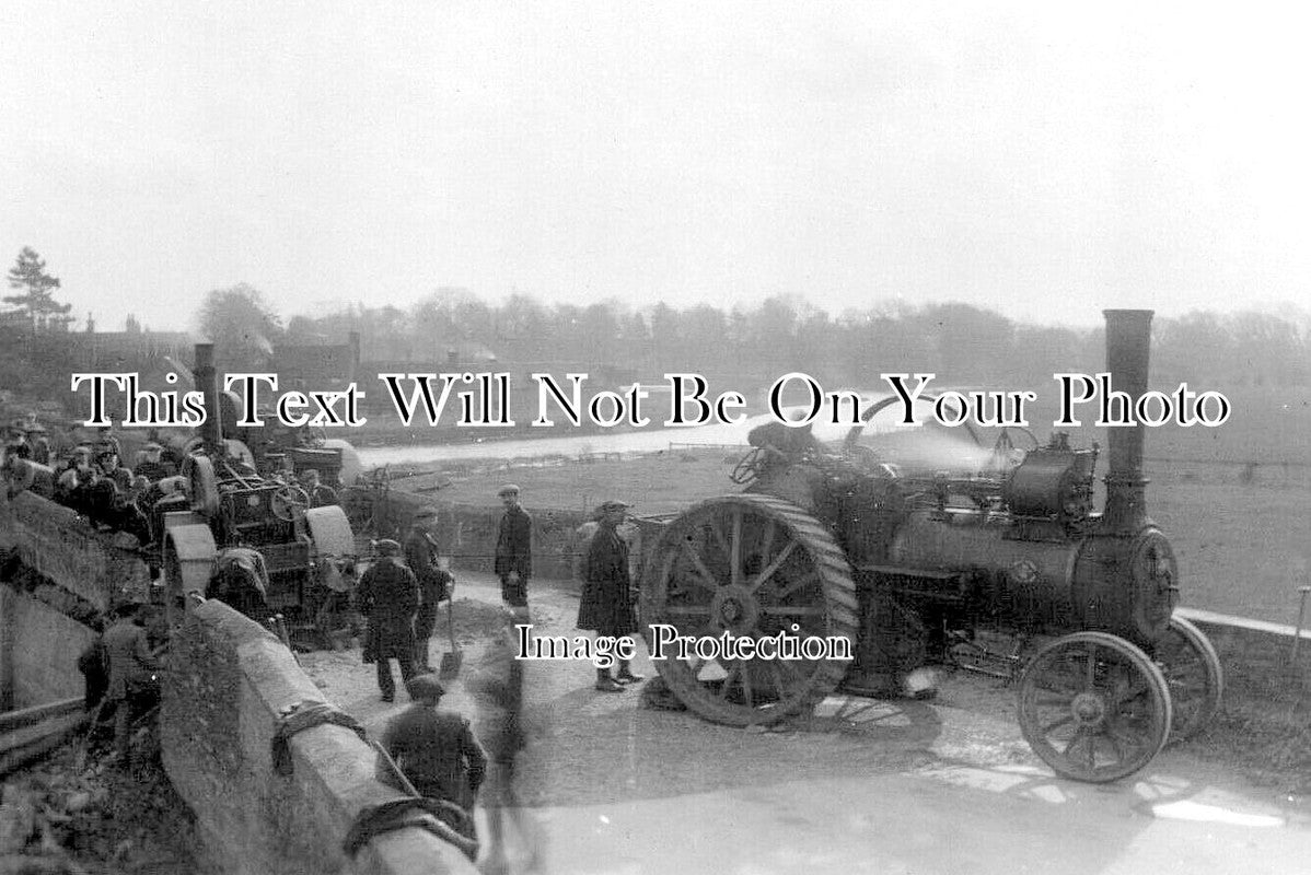 NH 2148 - Traction Engine Accident, Wansford Bridge, Northamptonshire