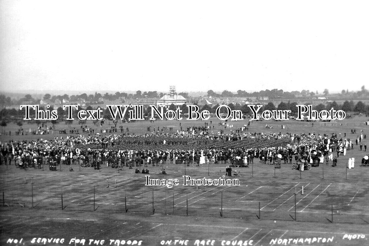 NH 2159 - Troop Service On Northampton Race Course, Northamptonshire ...