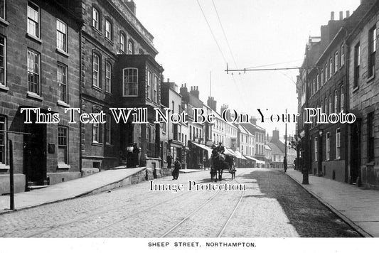 NH 2163 - Sheep Street, Northampton, Northamptonshire c1915