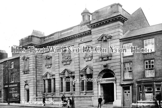 NH 2189 - New Library, Northampton, Northamptonshire c1910