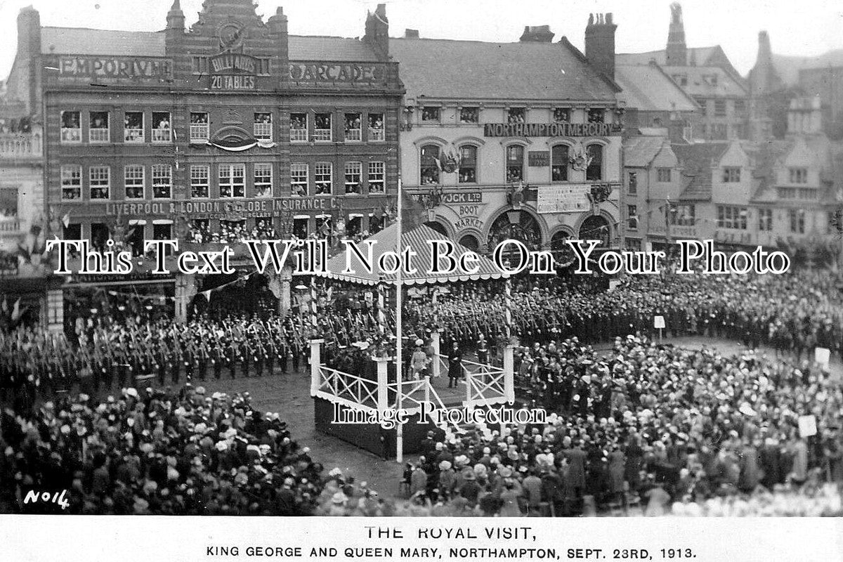 NH 2193 - The Royal Visit To Northampton, Northamptonshire 1913