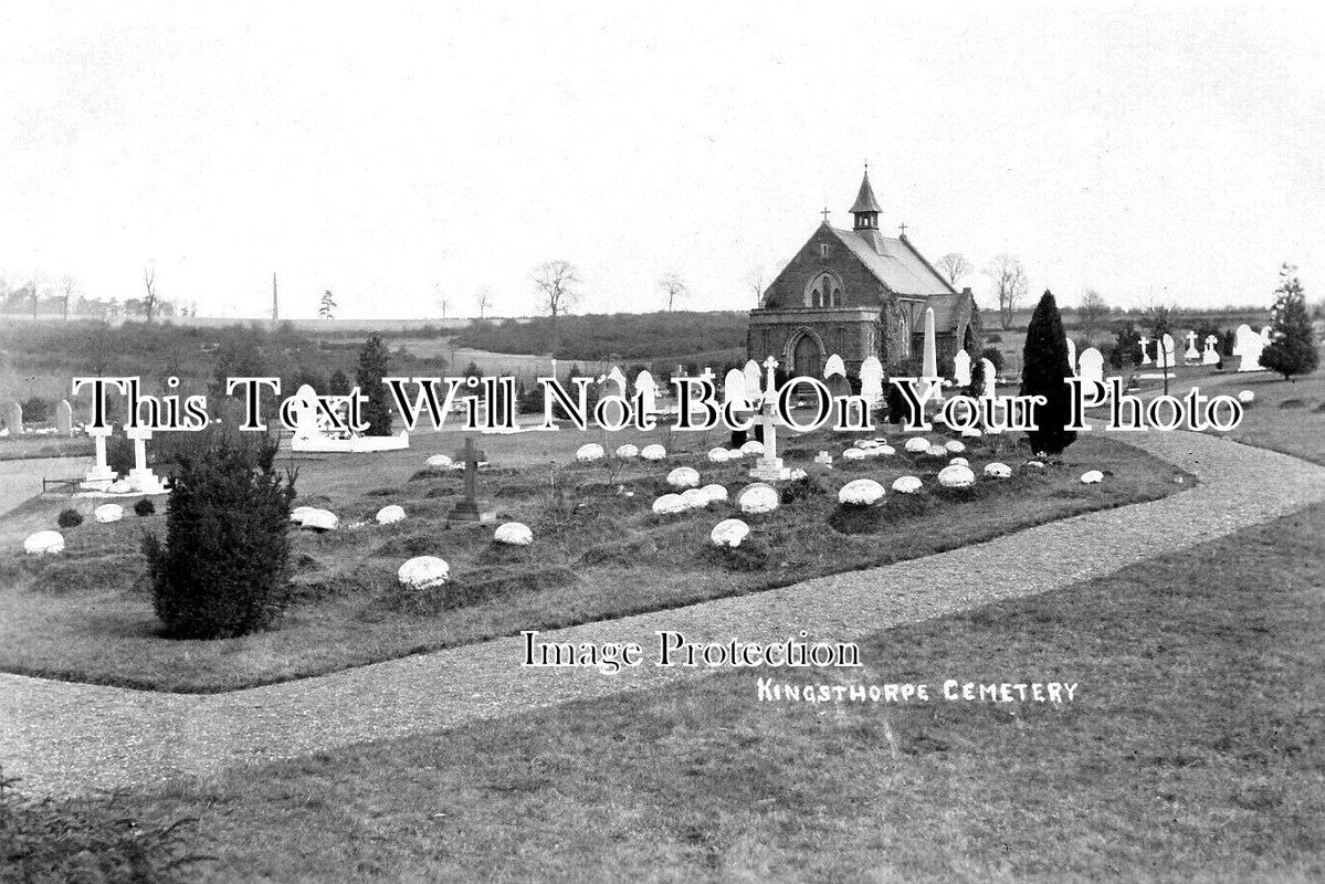 NH 2196 - Kingsthorpe Cemetery, Northampton, Northamptonshire c1925