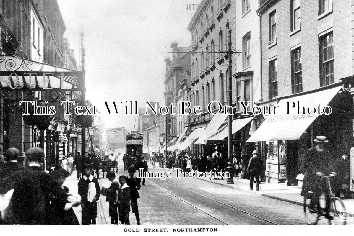 NH 2199 - Gold Street, Northampton, Northamptonshire c1910