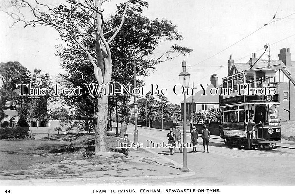 NO 3218 - The Tram Terminus, Fenham, Newcastle On Tyne c1911