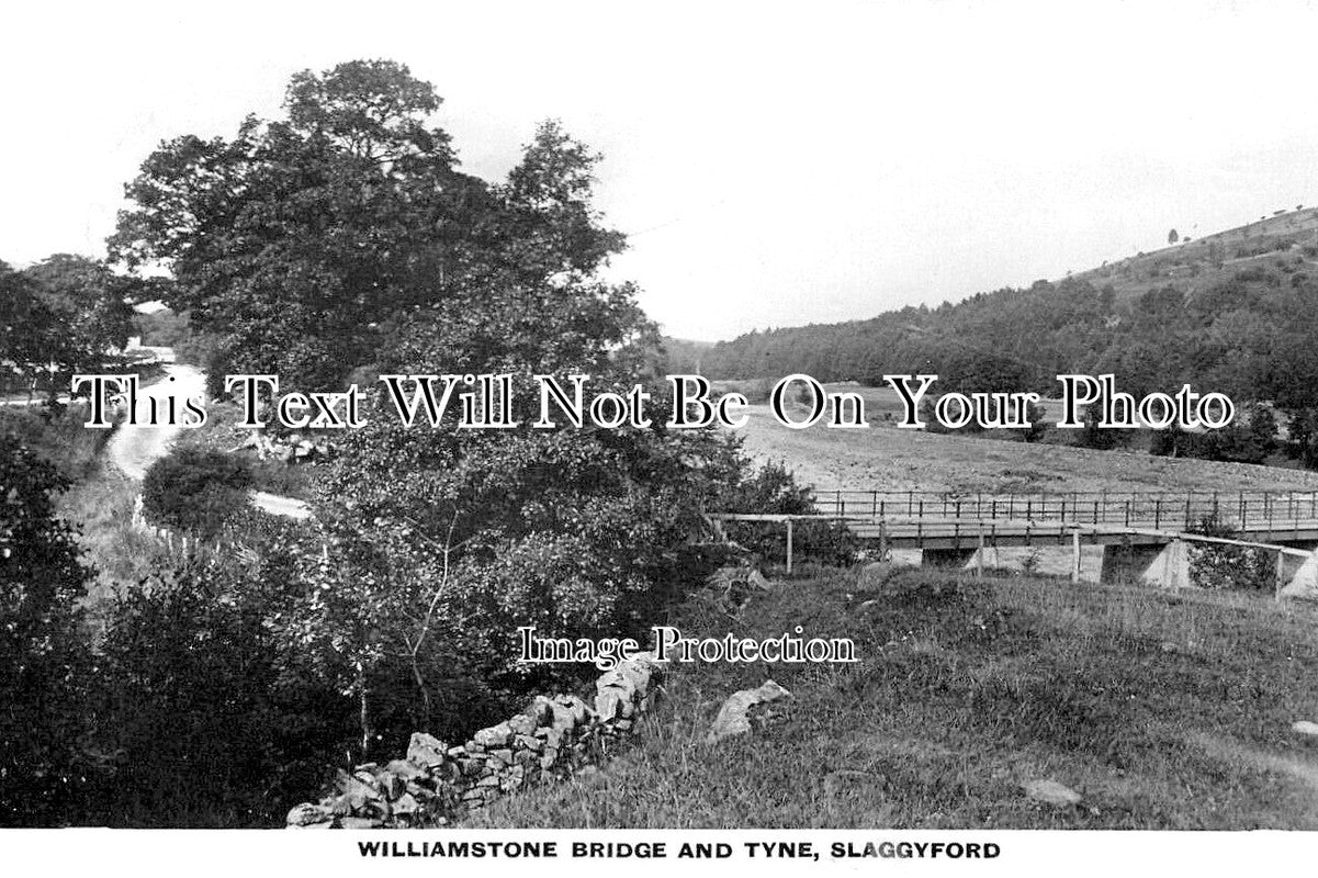 NO 3231 - Williamstone Bridge & Tyne, Slaggyford, Northumberland c1912