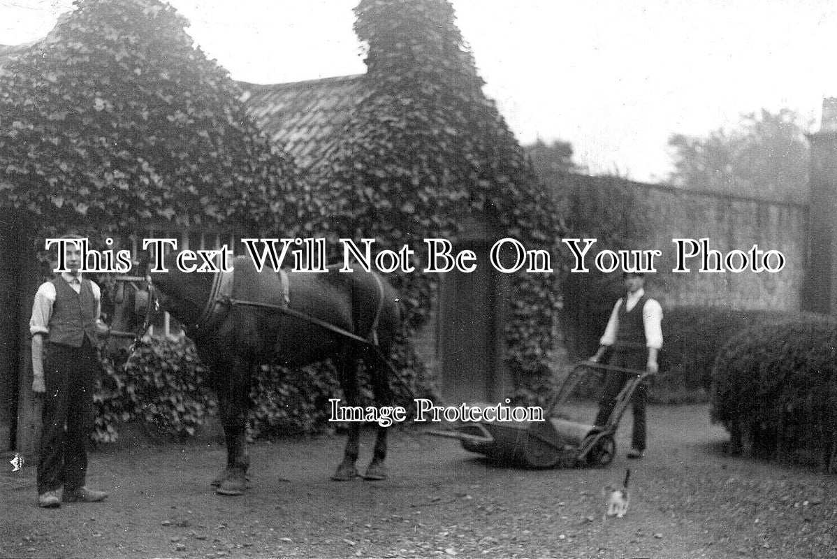 NT 1974 - Horse Drawn Lawnmower, Bulwell Park, Nottingham