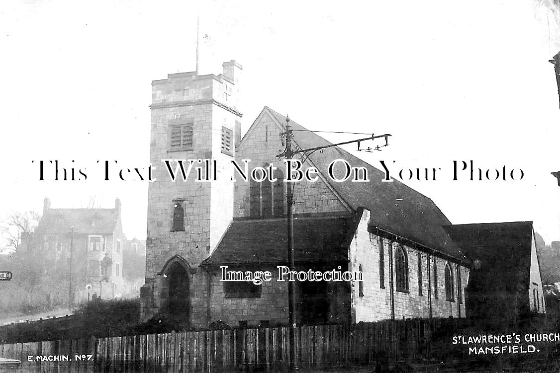 NT 1976 - St Lawrences Church, Mansfield, Nottinghamshire c1922