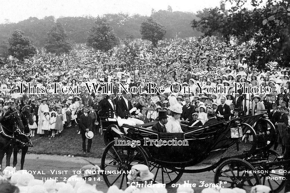 NT 2024 - Royal Visit To Nottingham, Nottinghamshire 1914