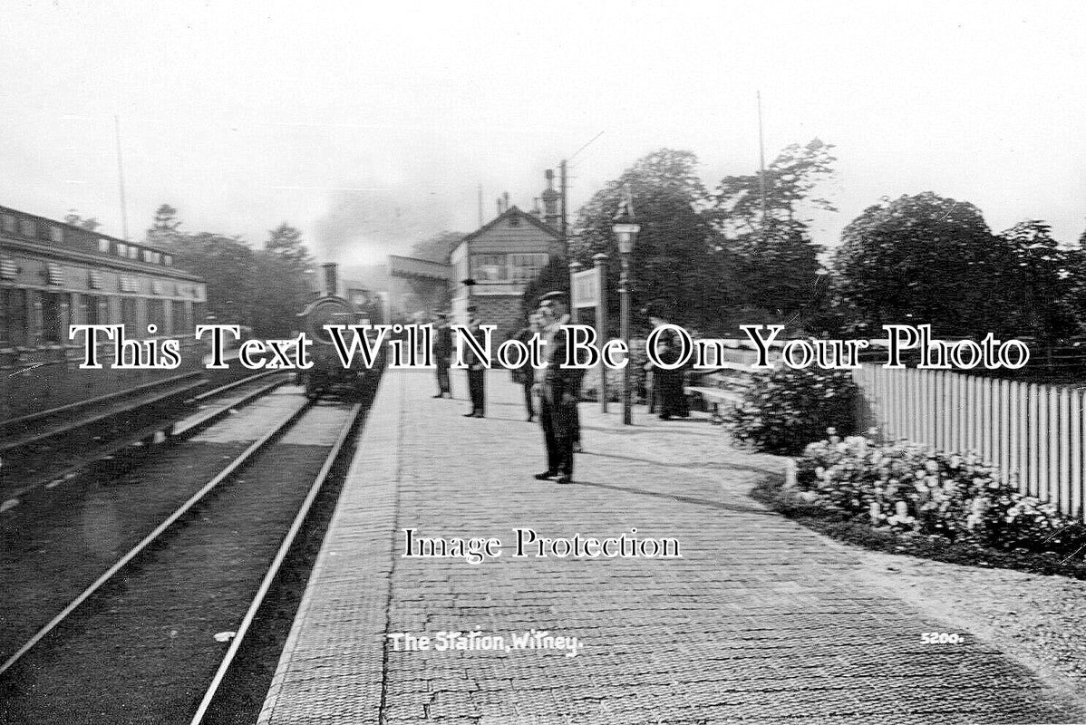 OX 1988 - Witney Railway Station, Oxfordshire c1909