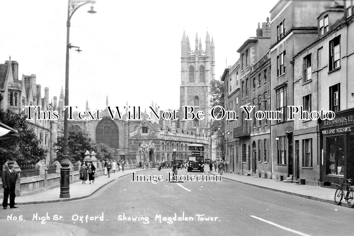 OX 2035 - High Street & Magdalen Tower, Oxford, Oxfordshire