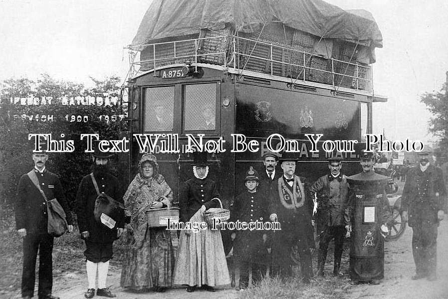 SF 4536 - Royal Mail Van, Lifeboat Saturday, Ipswich, Suffolk 1907