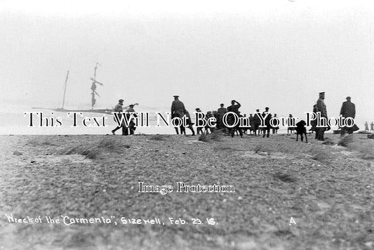 SF 4579 - Shipwreck Of The Carmenta At Sizewell, Suffolk 1916 WW1