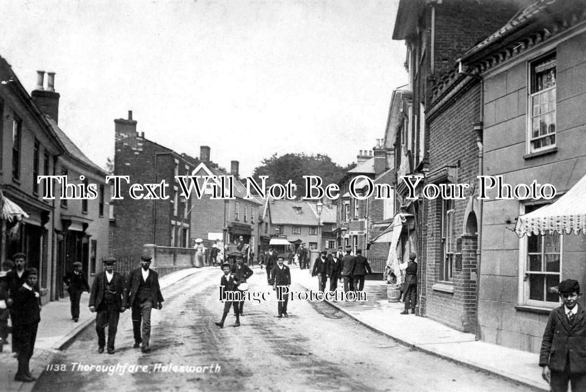 SF 4608 - Thoroughfare, Halesworth, Suffolk c1905