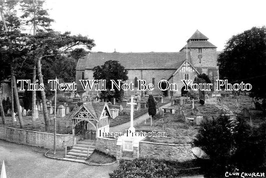 SH 1168 - Clun Church & War Memorial, Shropshire