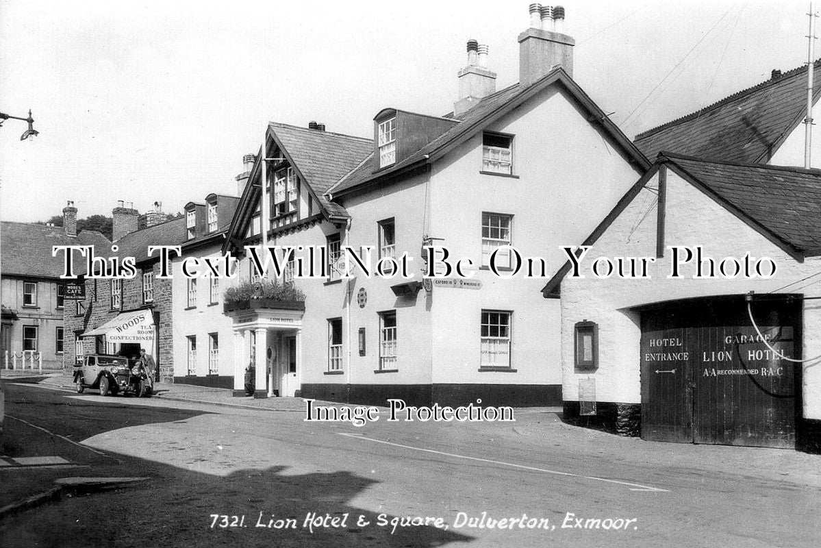 SO 3101 - The Lion Hotel & Square, Dulverton, Exmoor, Somerset