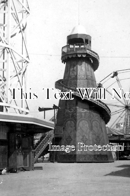 SO 3102 - Helter Skelter Fairground Ride, Porthcawl, Glamorgan c1940