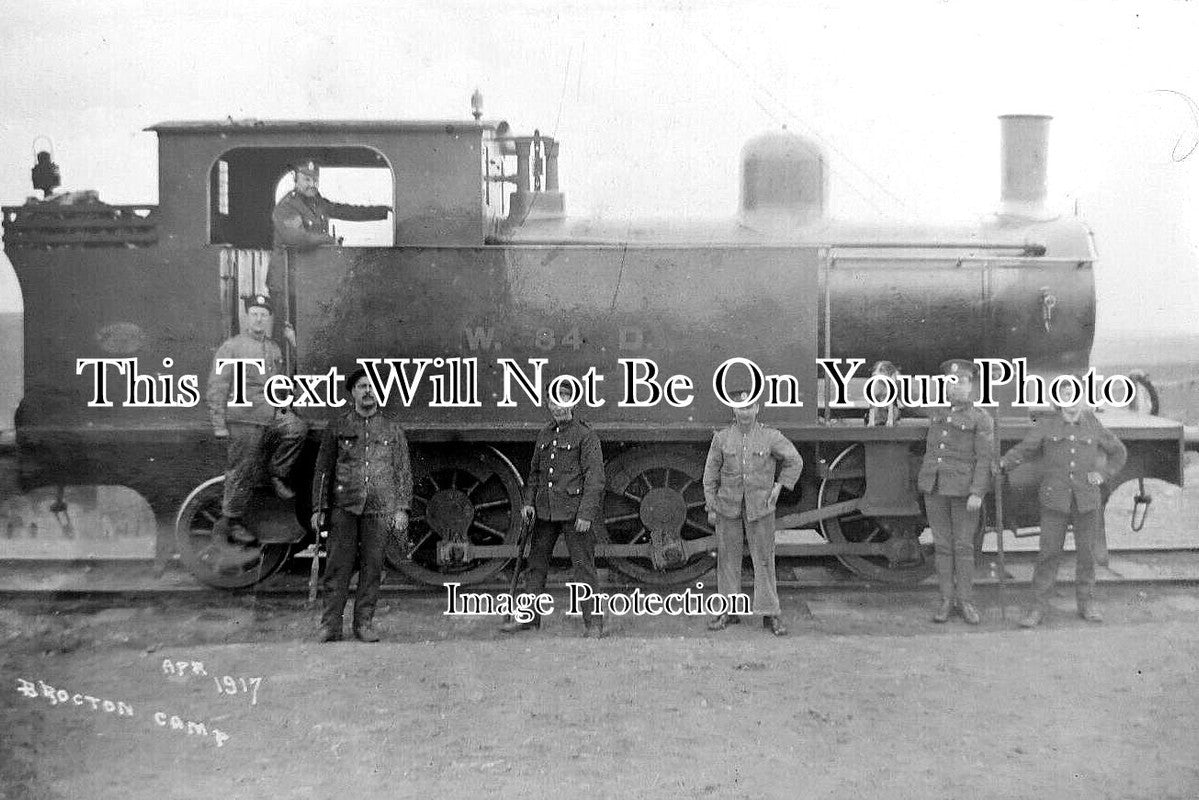 ST 1955 - Brocton Military Camp Steam Locomotive Train, Staffordshire 1917