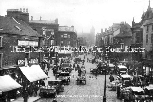 ST 1972 - Upper Market Place, Hanley, Staffordshire c1929