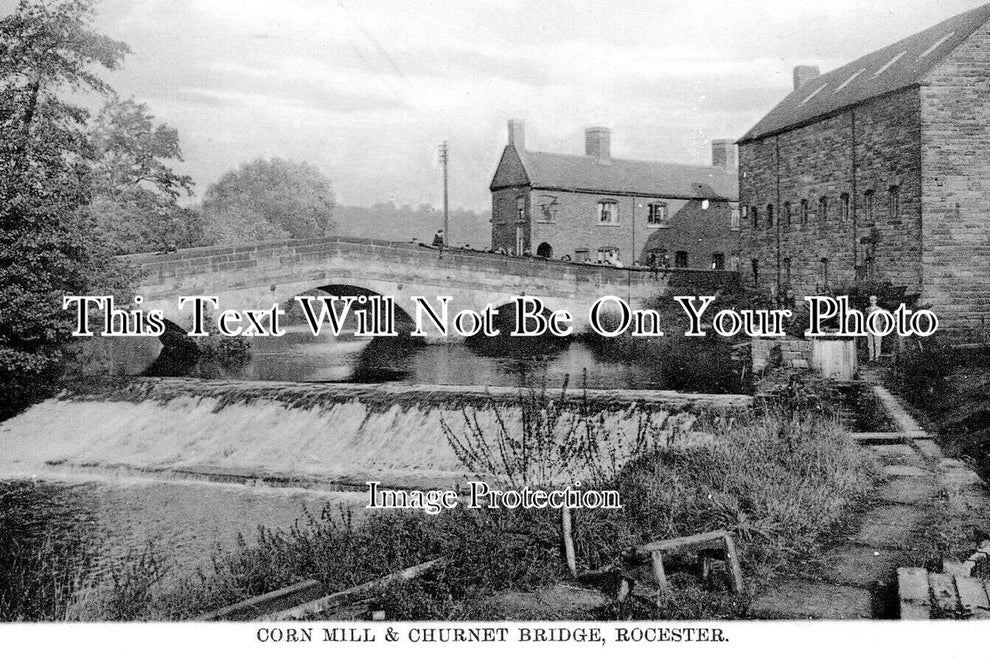 ST 1978 - Corn Mill & Churnet Bridge, Rocester, Staffordshire – JB Archive