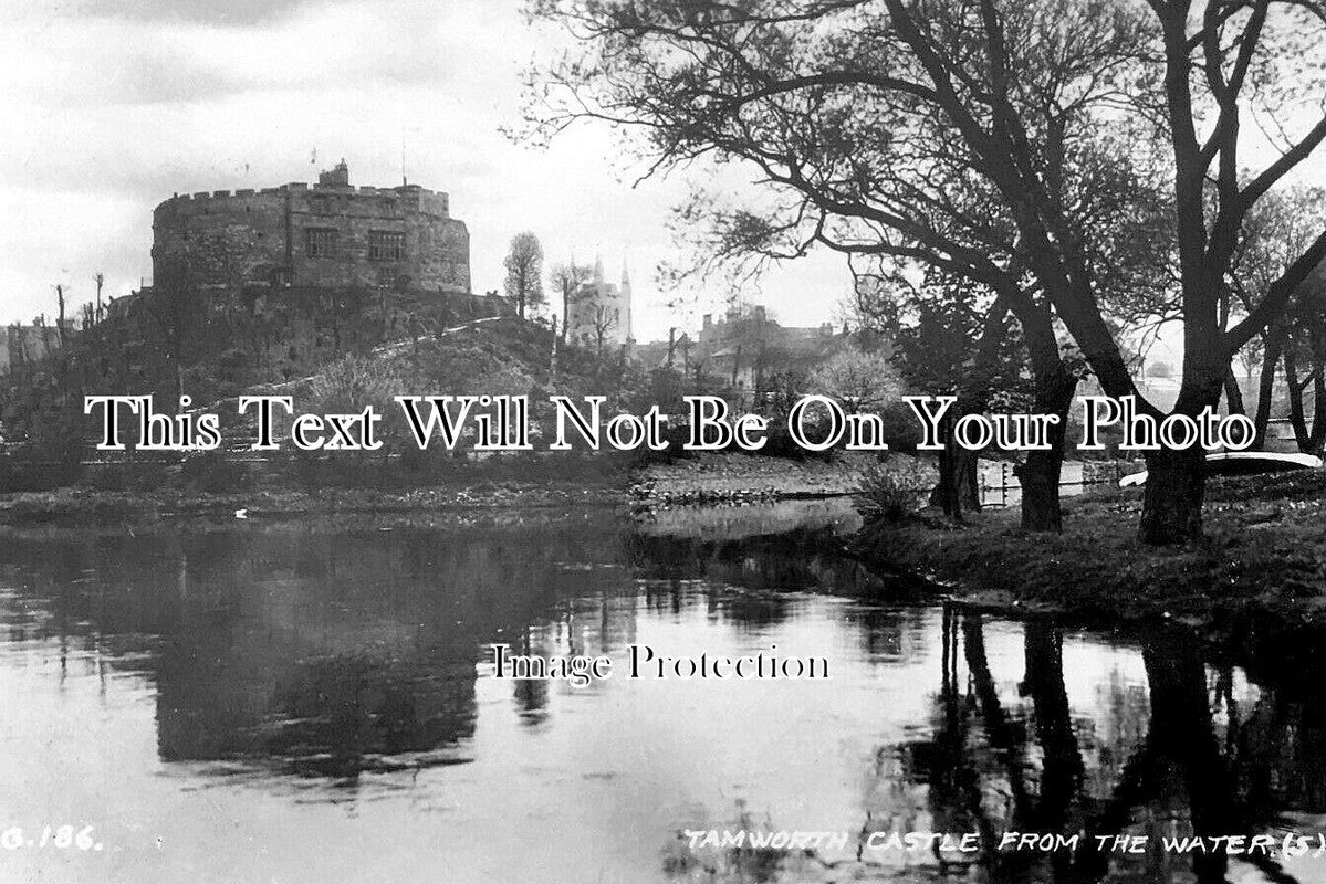 ST 1988 - Tamworth Castle From The Water, Staffordshire