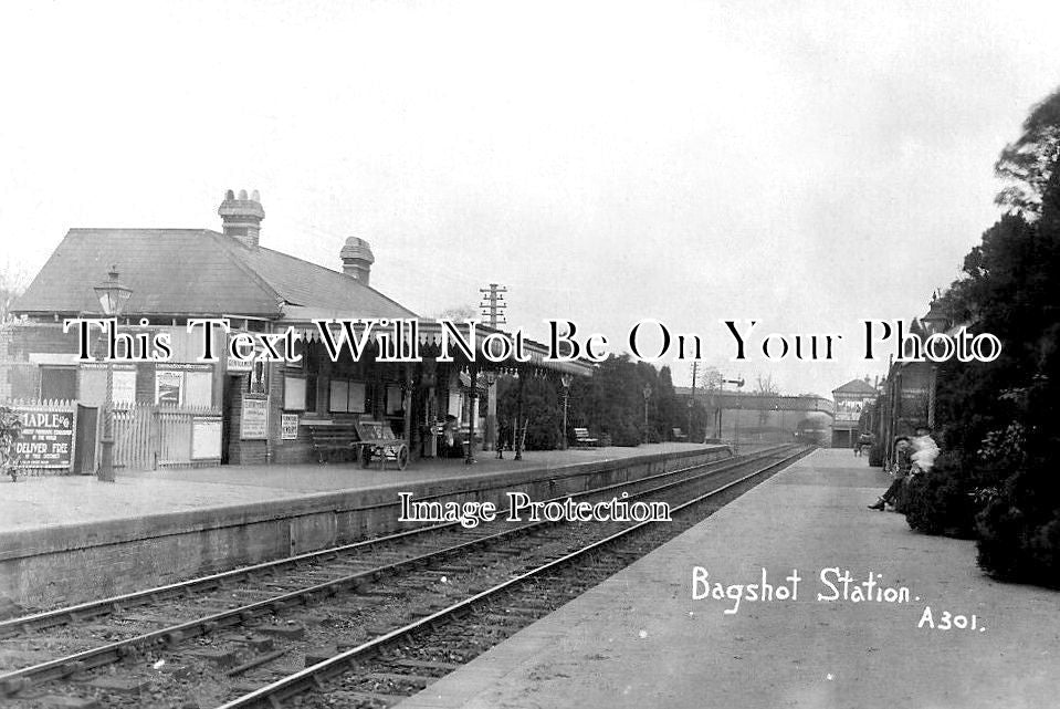 SU 3973 - Bagshot Railway Station, Surrey