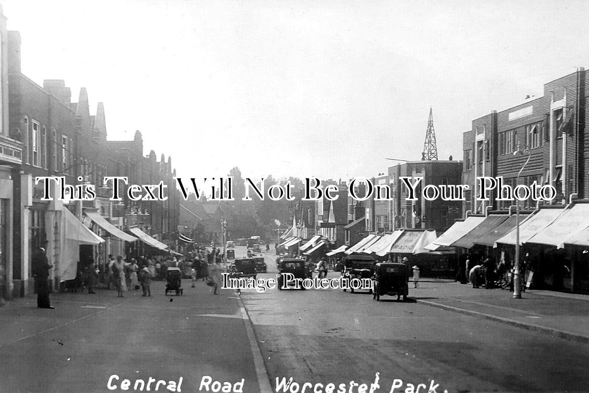 SU 3990 - Central Road, Worcester Park, Surrey c1931