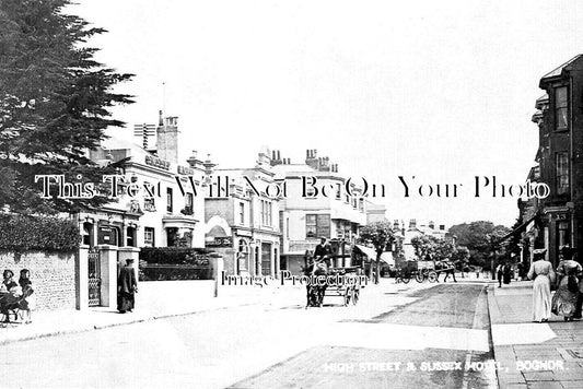 SX 5924 - High Street & Sussex Hotel, Bognor, Sussex