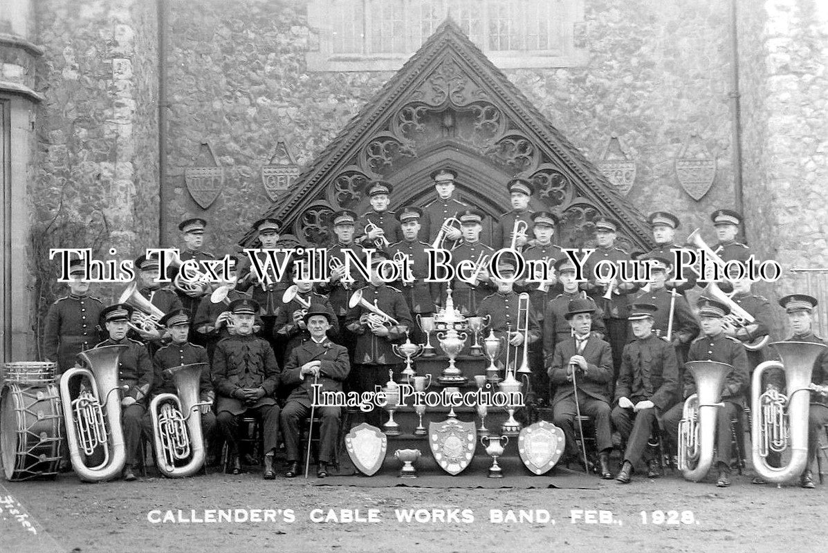 SX 5945 - Callenders Cable Works Band, Eastbourne, Sussex 1928