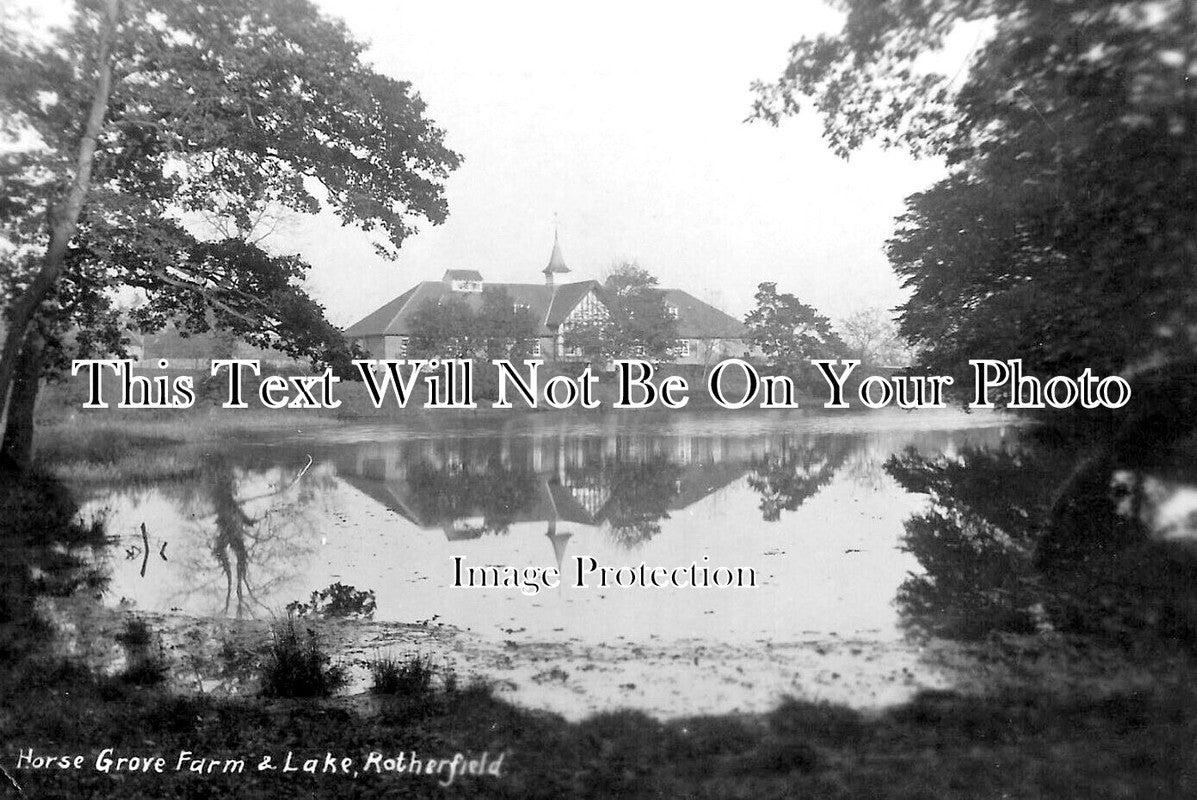 SX 5952 - Horse Grove Farm & Lake, Rotherfield, Sussex c1911