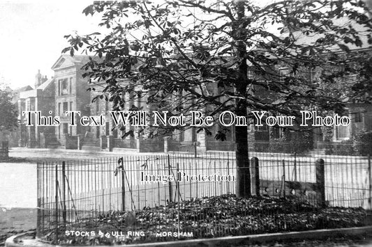 SX 5977 - Stocks & Bull Ring, Horsham, Sussex c1911