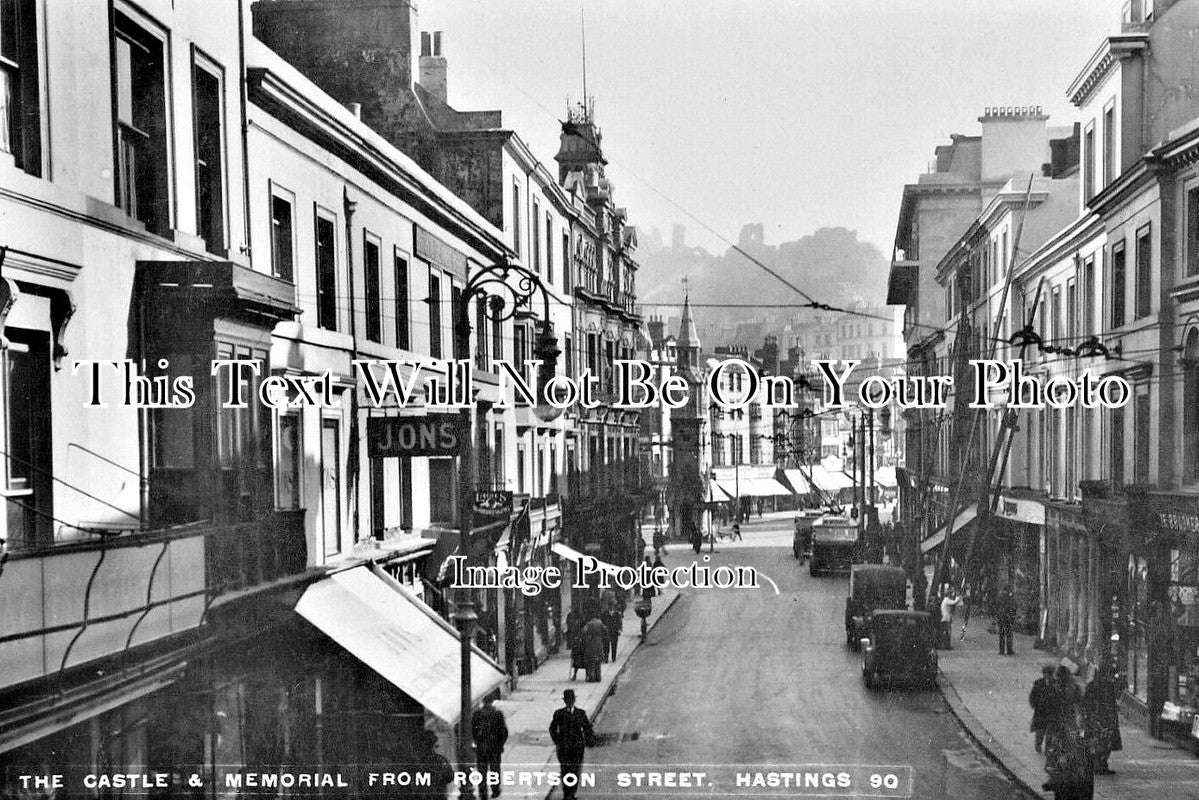 SX 5996 - The Castle & Memorial, Roberston Street, Hastings, Sussex