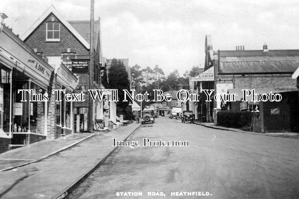 SX 5997 - Station Road, Heathfield, Sussex c1935