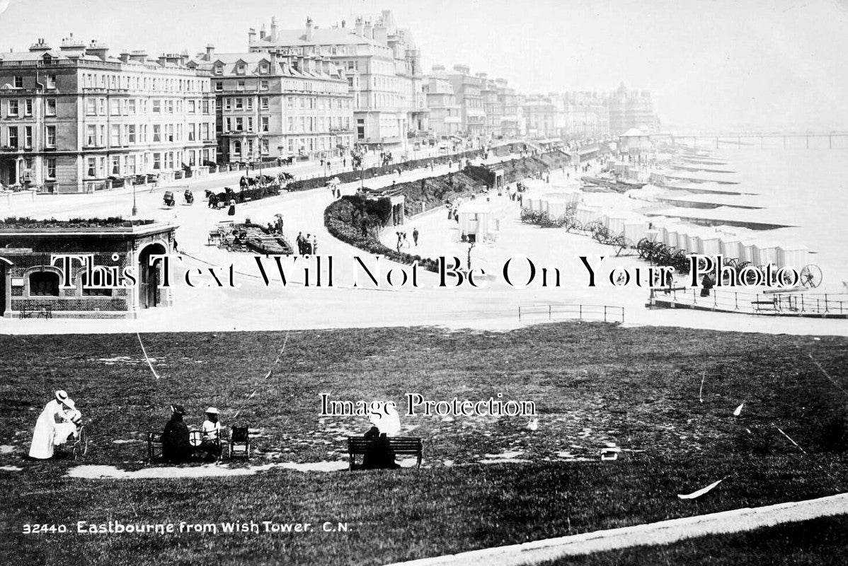 SX 6037 - Eastbourne From Wish Tower, Sussex c1904