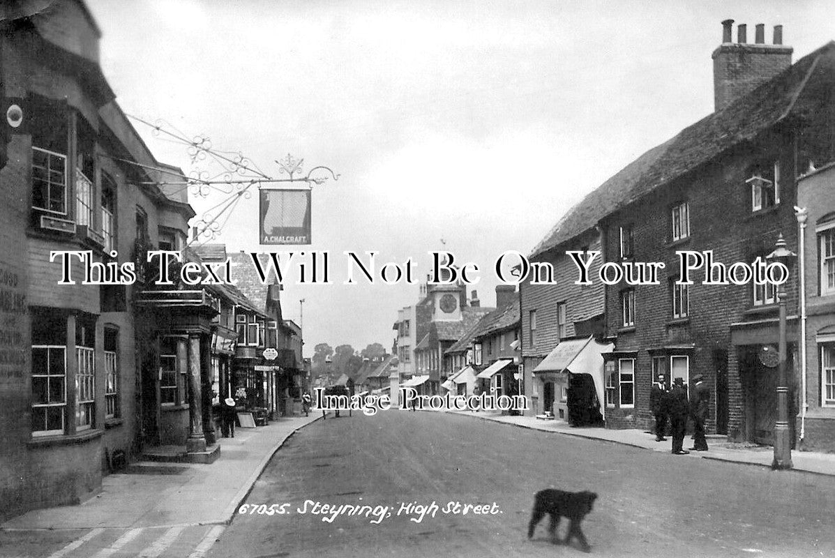 SX 6039 - High Street, Steyning, Sussex c1915