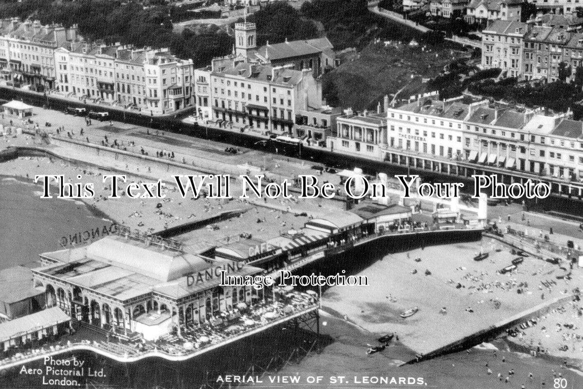 SX 6074 - Aerial View Of St Leonards On Sea Pier, Sussex