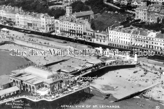 SX 6074 - Aerial View Of St Leonards On Sea Pier, Sussex