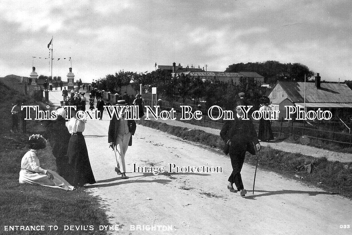 SX 6080 - Entrance To Devils Dyke, Brighton, Sussex c1911