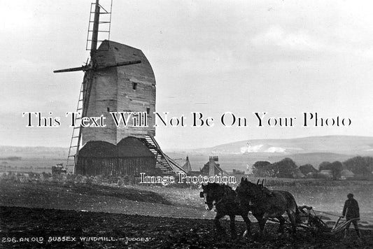 SX 6089 - An Old Sussex Windmill, Sussex