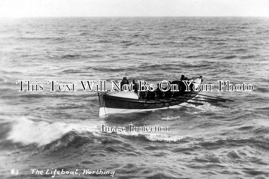 SX 6111 - The Lifeboat At Worthing, Sussex c1916