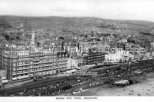 SX 6123 - Birds Eye View Of Brighton, Sussex c1922